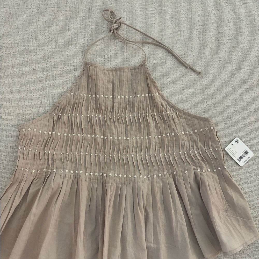 Free people beaded halter top size Small